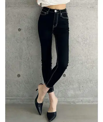 GYDA 원워시 스키니 데님 팬츠 블랙 S