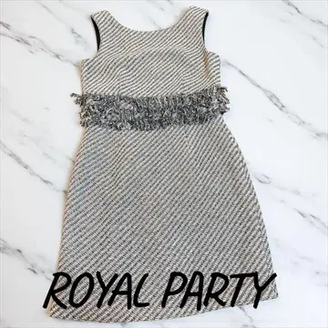 [새상품] 미사용 ROYAL PARTY 슬리브리스 미니 원피스
