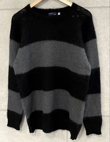 Knit Wear dept 데프트 모헤어 혼방 니트 스웨터 보더 M