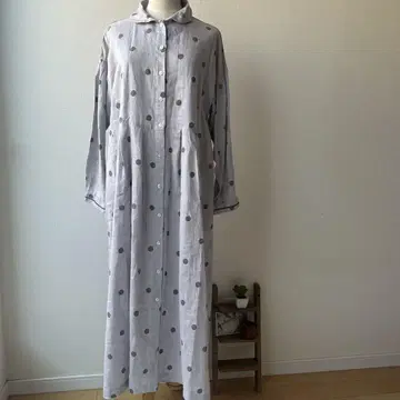 츠하라 바이 사만사 모스모스 린넨 도트 원피스 프리