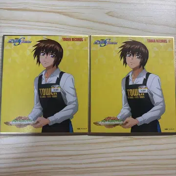 기동전사 건담 SEED 키라 야마토 타워 레코드 색지 2점
