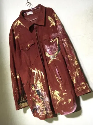 연말연시 특가! faith connexion 페인트 가죽 자켓