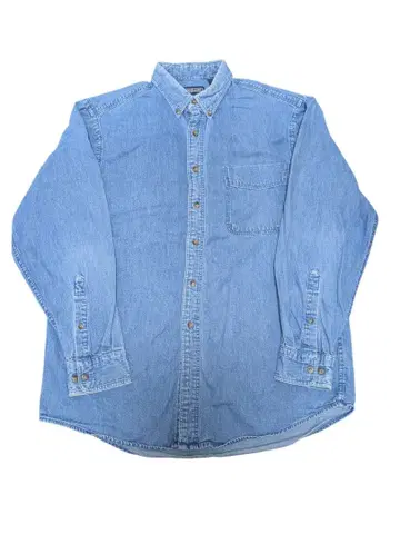 LANDS' END 90s 데님 셔츠 버튼다운