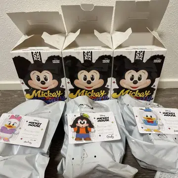 DISNEY 미키 패밀리 큐트 투게더 3점 일괄 미사용
