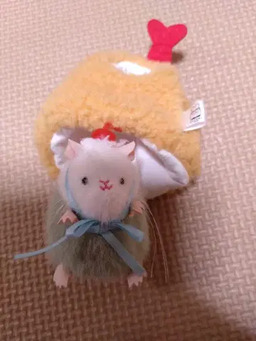 삼각 유리 소다 짱 마스코트 봉제 인형 새우튀김 인형옷 가챠