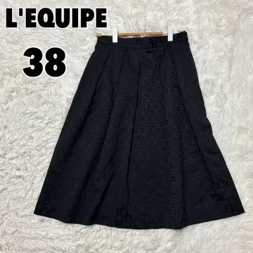 L'EQUIPE 레킵 요시에 이나바 (38) 올 패턴 플레어 스커트