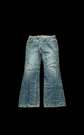 archive Nylaus flare fade denim y2k
