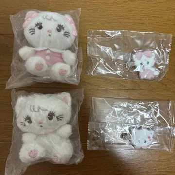 mikko 미코 가챠 무스 봉제 인형 키링 플로키 헤어 클립