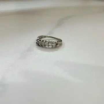 e.m 6알 다이아 디자인 실버 핑키링