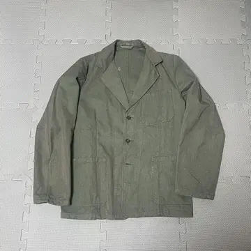 60s 죄수 자켓 스웨덴군 옥색 새상품급
