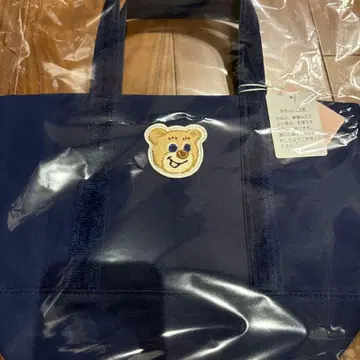 페일러 올드 테디 와펜 토트백 네이비 S