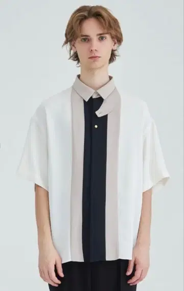 CULLNI STUDIOUS 별주 BICOLOR SHIRT 23SS