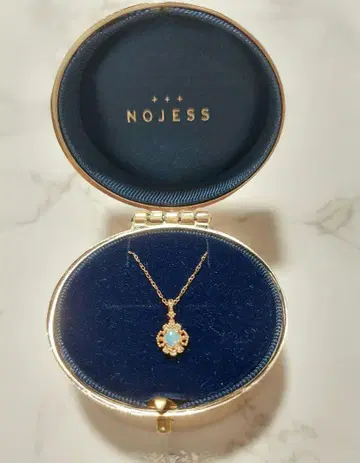 노제스 K10 0.02ct 오팔 목걸이 아가트 에테