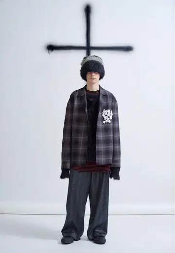 [레어] lad musician 17 AW 비니 커트 코베인 그런지
