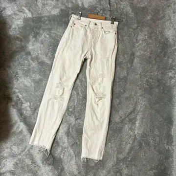 [ LEVI'S ] 리바이스 데미지 데님 스트레이트 화이트 24