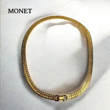 [미사용급] MONET 모네 골드 목걸이 키헤이 체인 GP