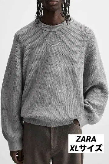 ZARA 자라 릴랙스 핏 텍스처 스웨터 XL 완판템