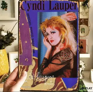 Cyndi Lauper/신디 로퍼 포스터 아이언 제