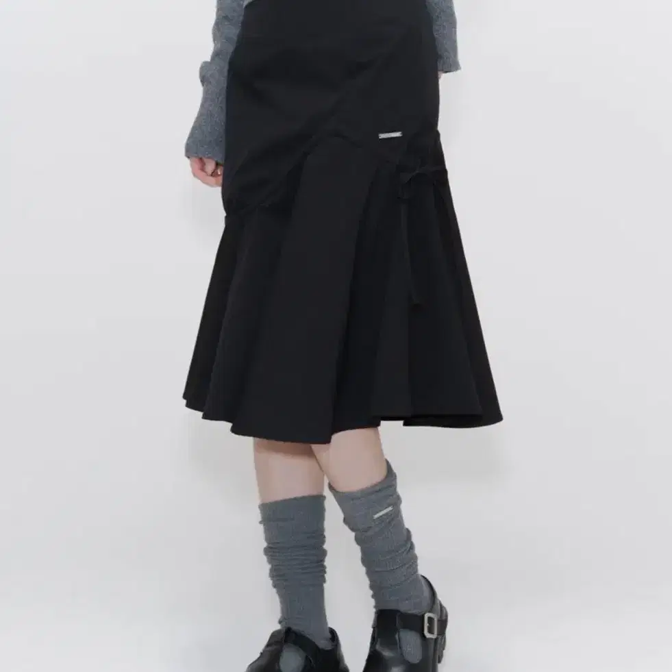Miseki Seoul] Side pleats gathered midi skirt on Bunjang