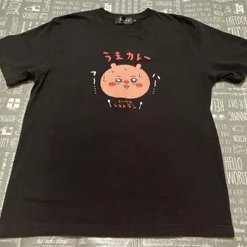 치이카와 치이카와 레스토랑 티셔츠 우마카레 블랙 M 사이즈