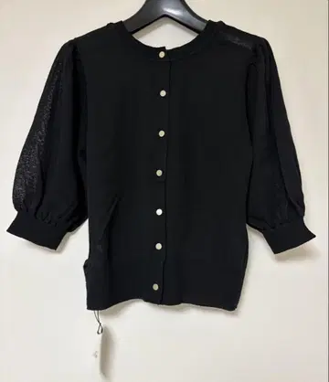 LOUNDGEDRESS 시어 반팔 2WAY 니트 가디건