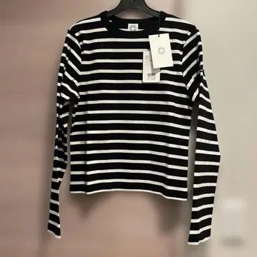 ORCIVAL 긴팔 티셔츠 블랙 화이트 보더 사이즈 2