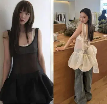 overdue flair 시스루 탱크탑
