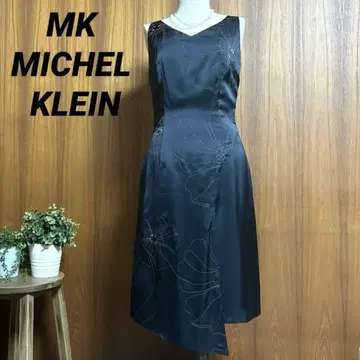 MK MICHEL KLEIN V넥 슬리브리스 원피스 드레스