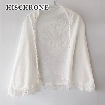히스크로네 HISCHRONE 사에라 레이스 숄 볼레로 가디건