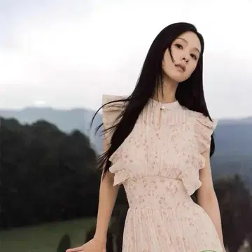 SNIDEL 스나이델 Sustainable 프릴 원피스 핑크 00