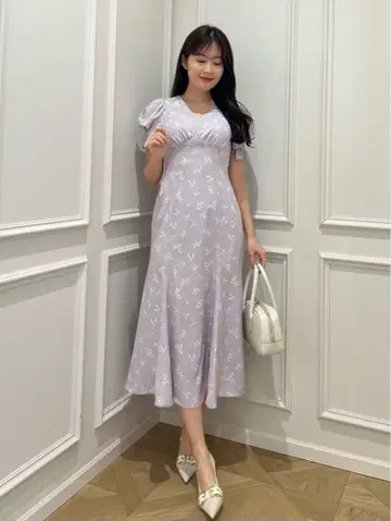 Herlipto Muguet-Printed Mermaid Dress