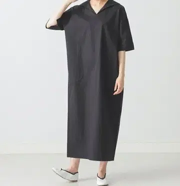 BEAMS LIGHTS 빔즈 코튼 세일러 카라 원피스 새상품
