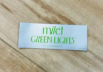 [미사용 새상품] milet 'GREEN LIGHTS' 오리지널 스티커