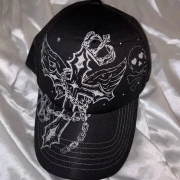 9090 Girl Cross logo mesh cap 모자 캡
