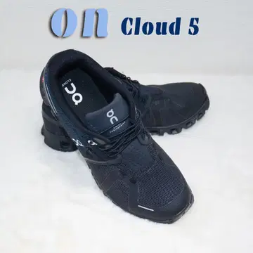 [새상품] ON Cloud 5 블랙 스니커즈 26cm