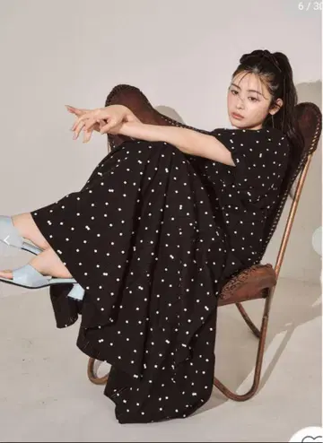 Lilybrown 백리본 볼륨 슬리브 원피스 사이즈 1