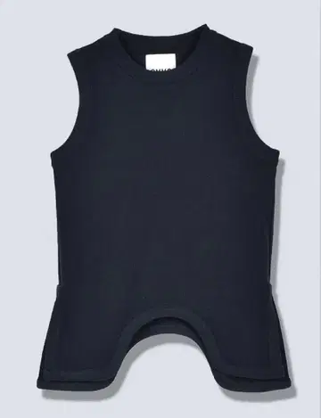 OMMO CIRCLE CUT TANK 네이비