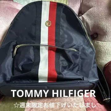TOMMY HILFIGER 네이비 백팩 L A4 대응