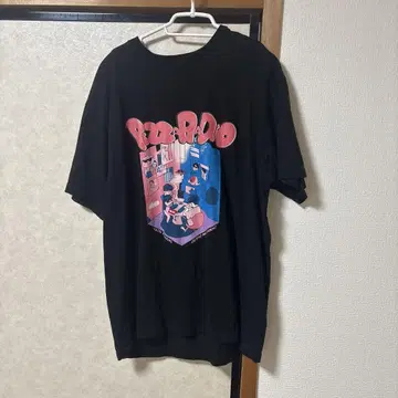 피자 라디오 티셔츠 블랙 XL