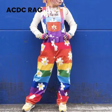 완판템 ACDC RAG 플라워 오버롤 y2k