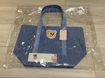 올드 테디 와펜 토트백 블루
