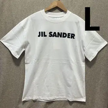 인기 한정 JIL SANDER 화이트 티셔츠 L 사이즈.