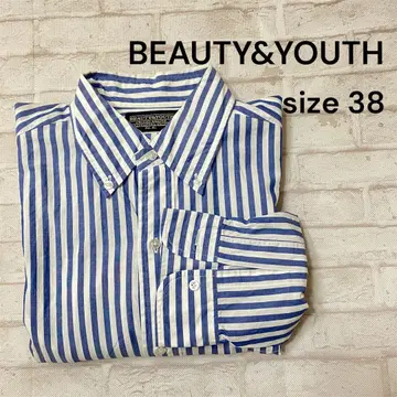 BEAUTY&YOUTH 스트라이프 셔츠 38 일본제