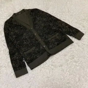 MACKINTOSH LONDON 카모플라쥬 패턴 가디건 카키 L