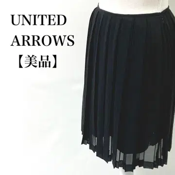 [새상품급] UNITED ARROWS 페미닌 얇은 소재 플리츠 스커트