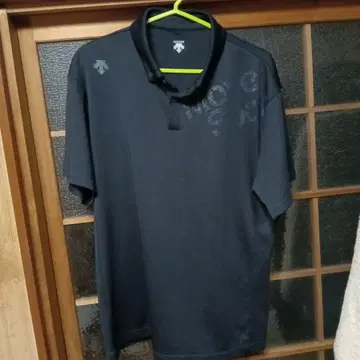 DESCENTE 블랙 피케 셔츠 size o 데상트