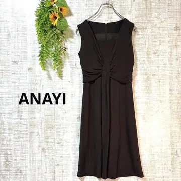 [미사용 택 포함] ANAYI 슬리브리스 원피스 차콜 브라운 36