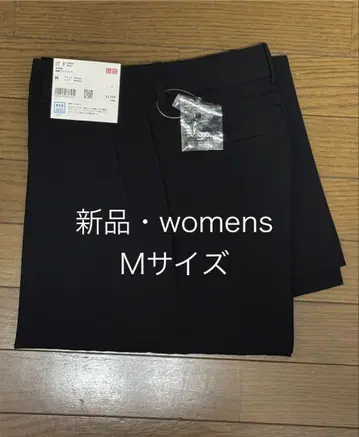 유니클로 감동 와이드 팬츠 2025년 모델 M 사이즈 블랙 새상품