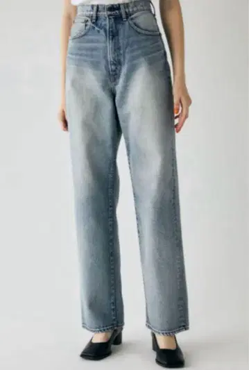 [moussy] HW DAMAGE LOOSE STRAIGHT 24인치