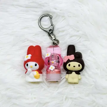 레어 새상품급 산리오 마이멜로디 클리어 키링 소프트 비닐 지우개 모음